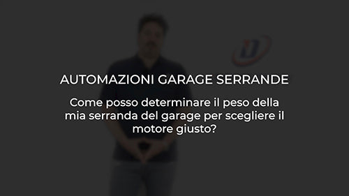 Come posso determinare il peso della mia serranda
