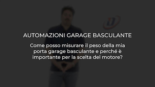 Come posso misurare il peso della mia porta garage