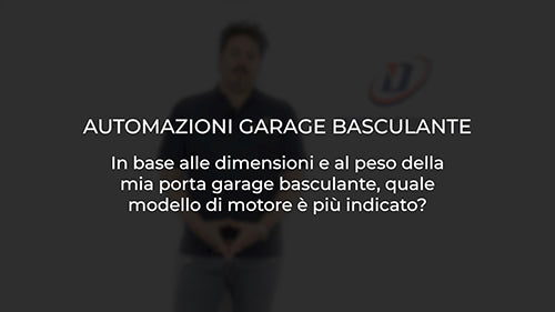 In base alle dimensioni e al peso della mia porta garage