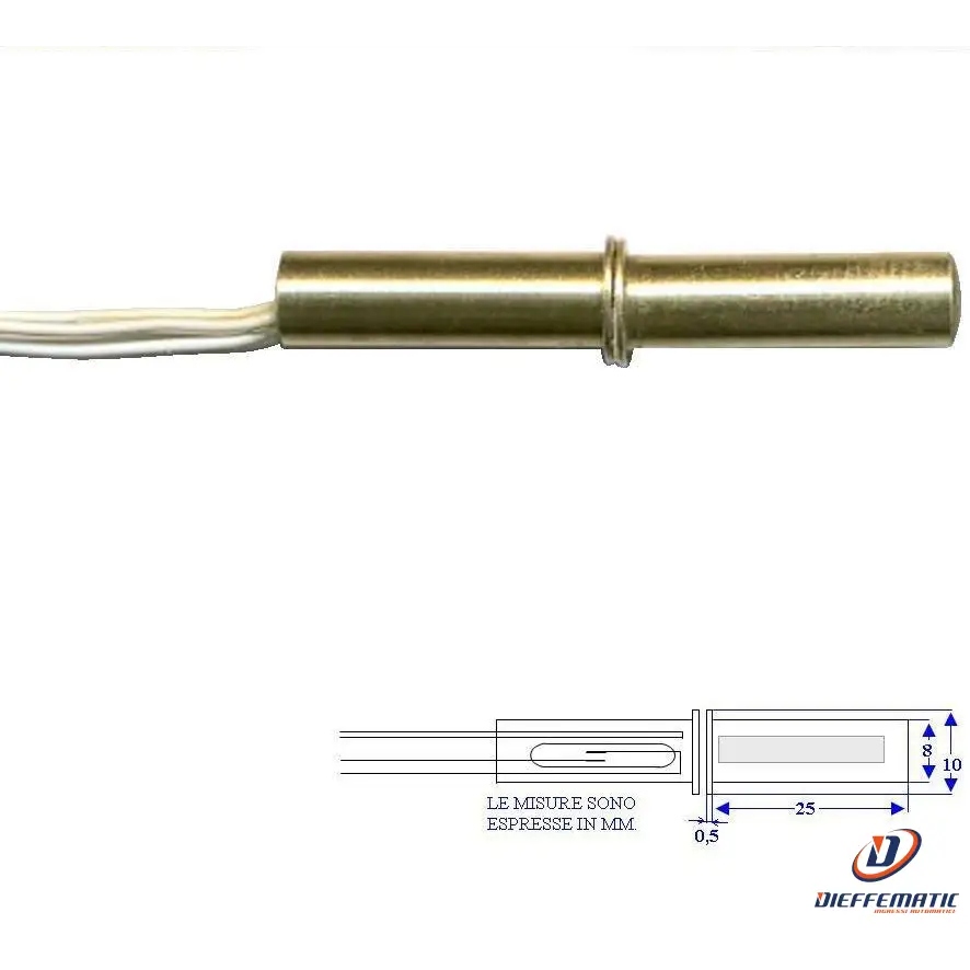 1 Contatto Magnetico Nc A Sigaretta Ottone Securvera