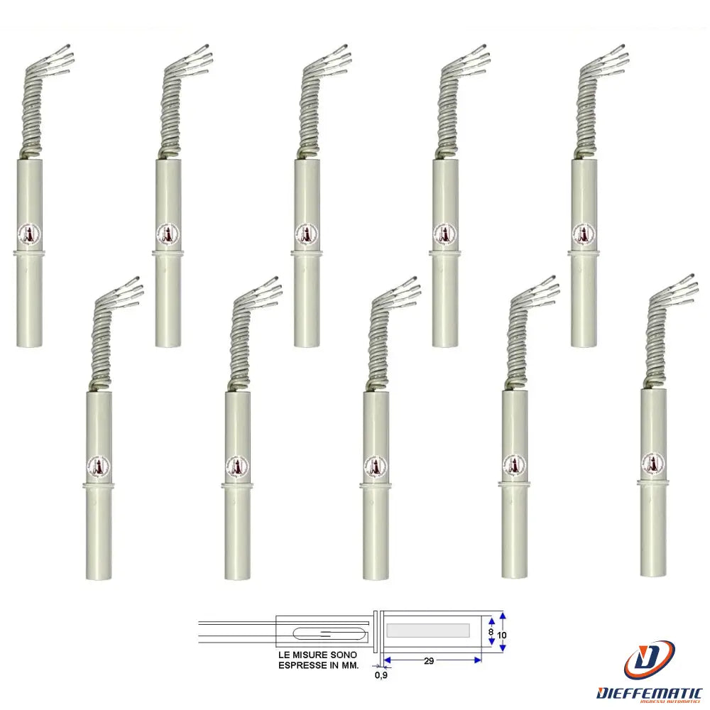 10 Contatti Magnetici Da Incasso Per Infissi Non Ferrosi