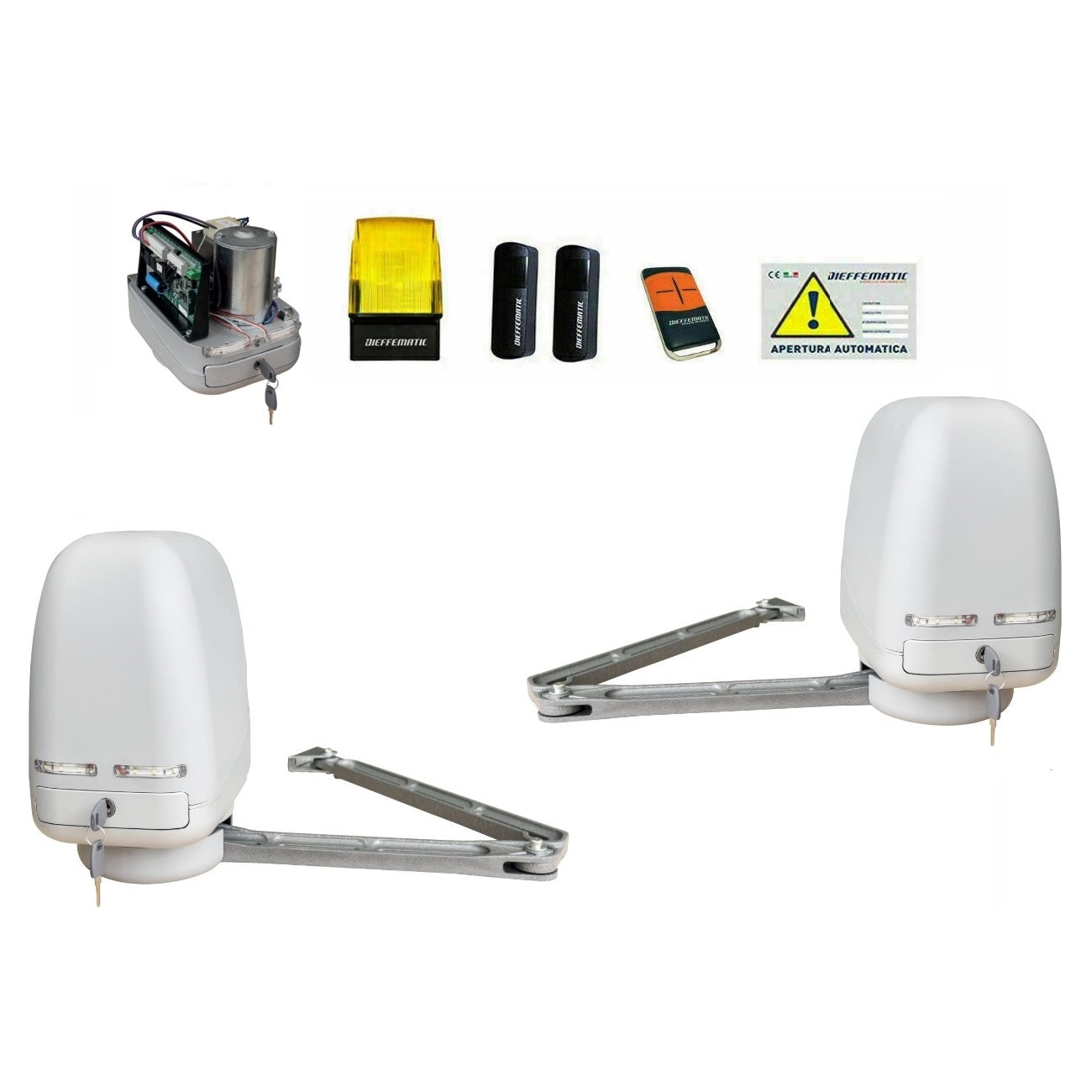 Gate Automation Kit Swing Gates Articulated Arm 24v Joint Model