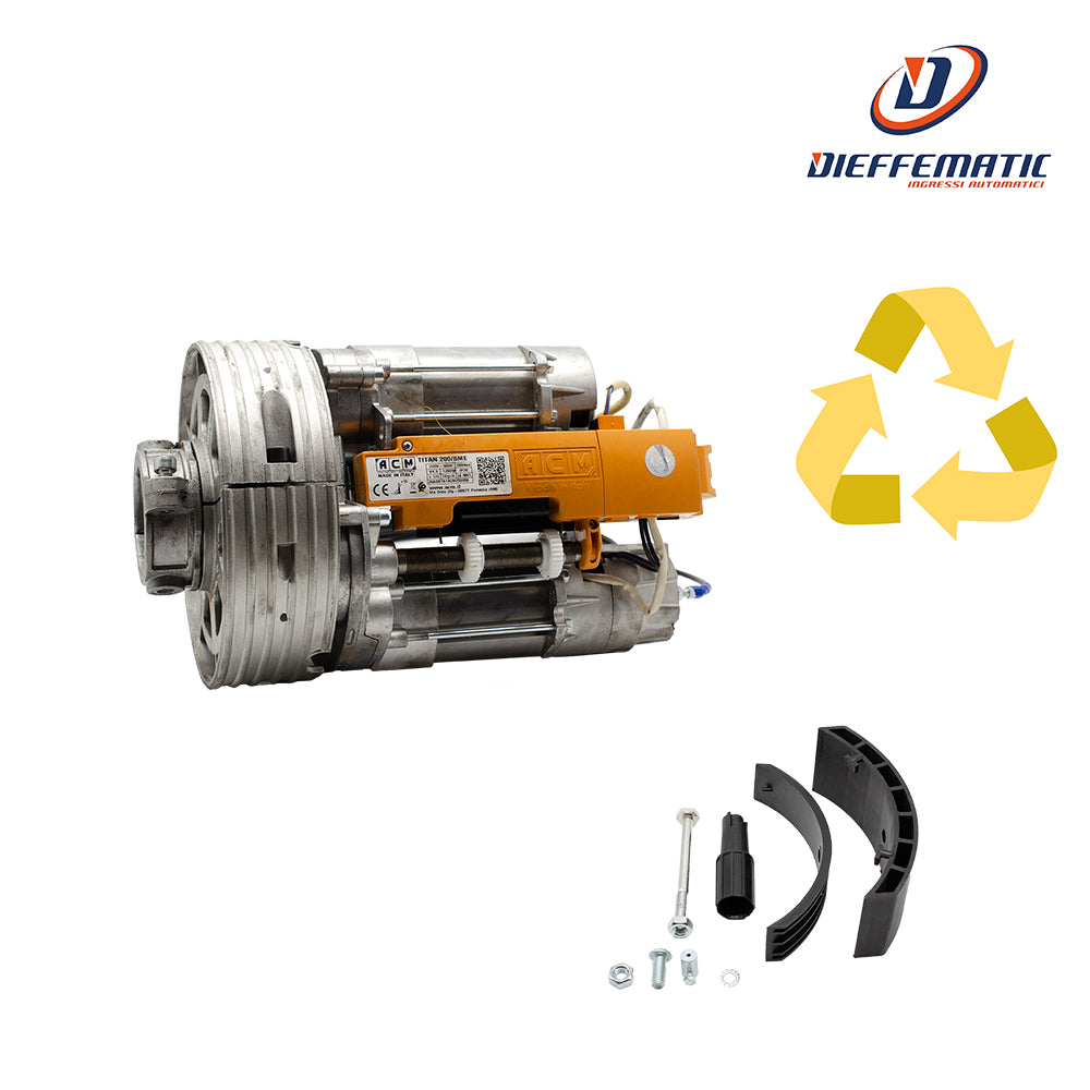 Automazione Acm Doppio Motore Per Serranda Garage Asse 60 280Kg Con Elettrofreno Usato Garantito 42