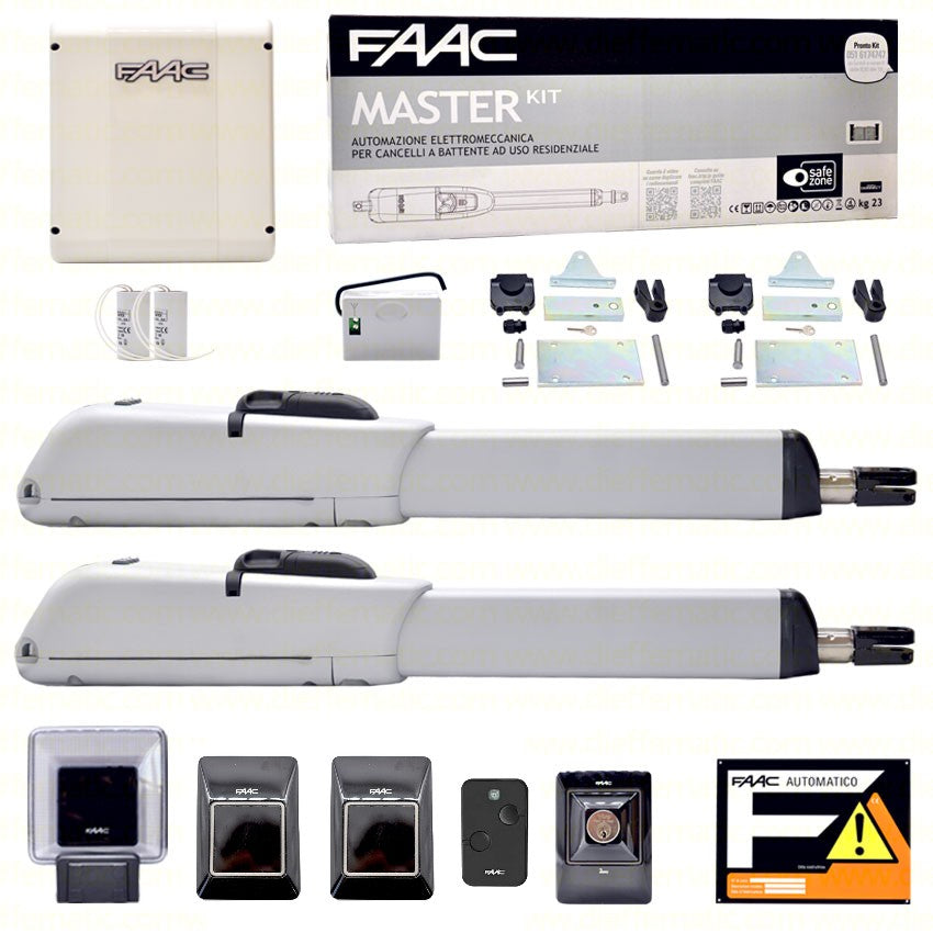 Faac 415 L 230V Kit 2 Doors Automatic Electric Swing Gate Automation