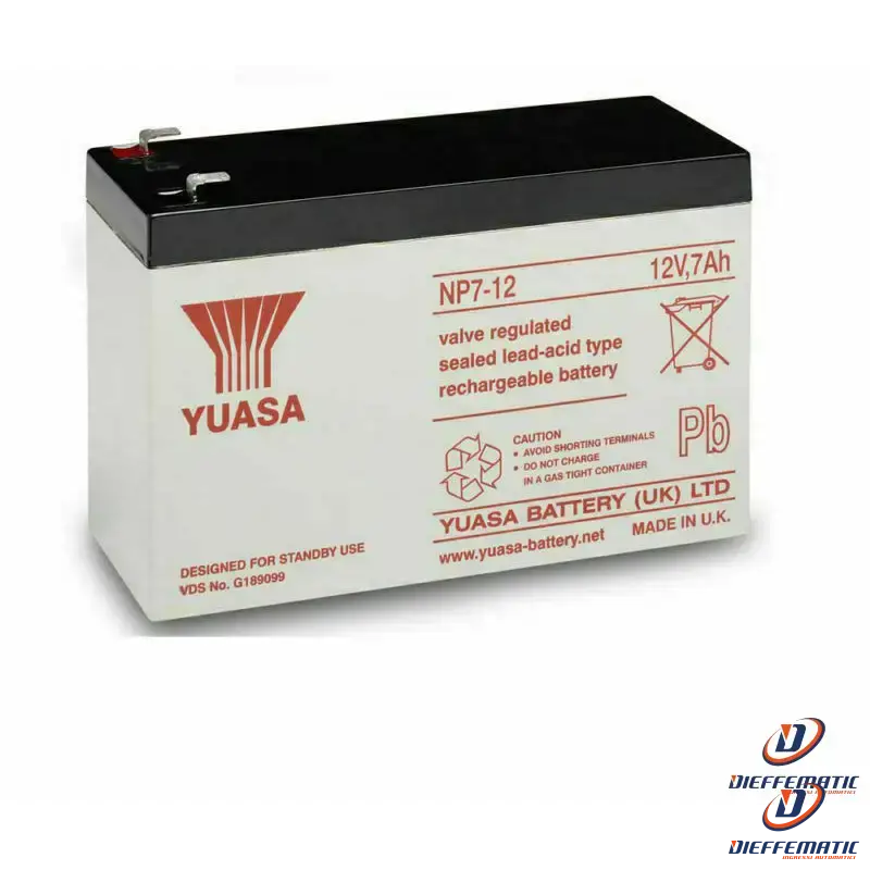 Batteria yuasa 7ah 7 ah 12v batterie ricaricabile per allarme