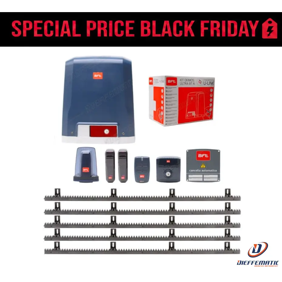 Bft Kit Deimos Bt A600 Ultra 24V Cancello Scorrevole 5 Mt