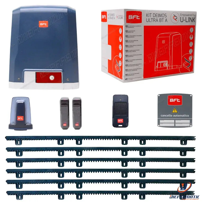 Bft Kit Deimos Ultra 24V 600Kg 6 Mt Cremagliera Automazione