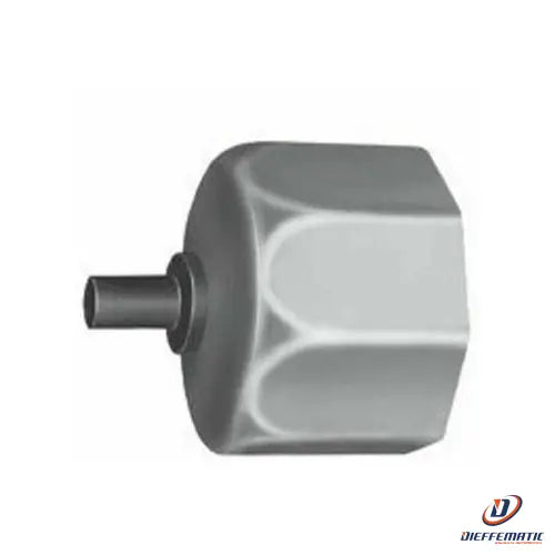 Calotta Ottagonale Da 60 Mm Di Ferro Zincato Rullo