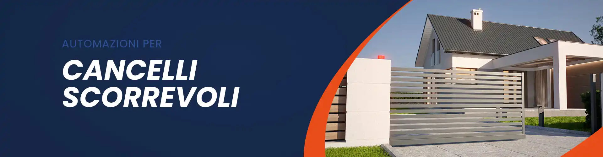 Automazione di cancelli scorrevoli.