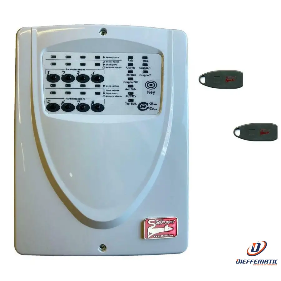 Centrale 8 Zone Programmabili Filo Securvera Sv-G8Pa2Cptzd