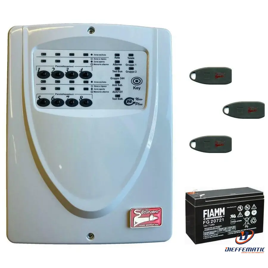 Centrale 8 Zone Programmabili Filo Securvera Sv-G8Pbf73Kpe