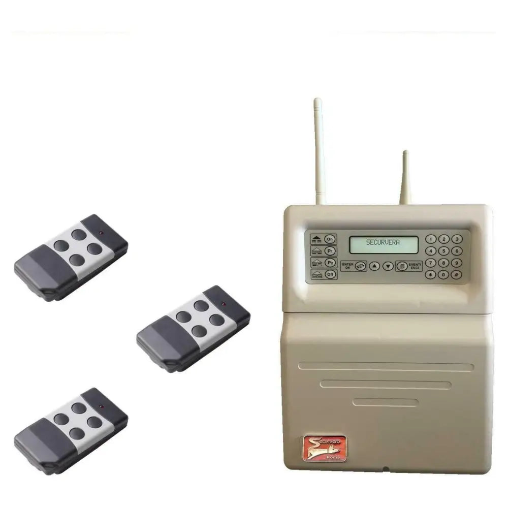 Centrale Allarme Radio Filo Lysa Gsm Con 2 Radiocomandi