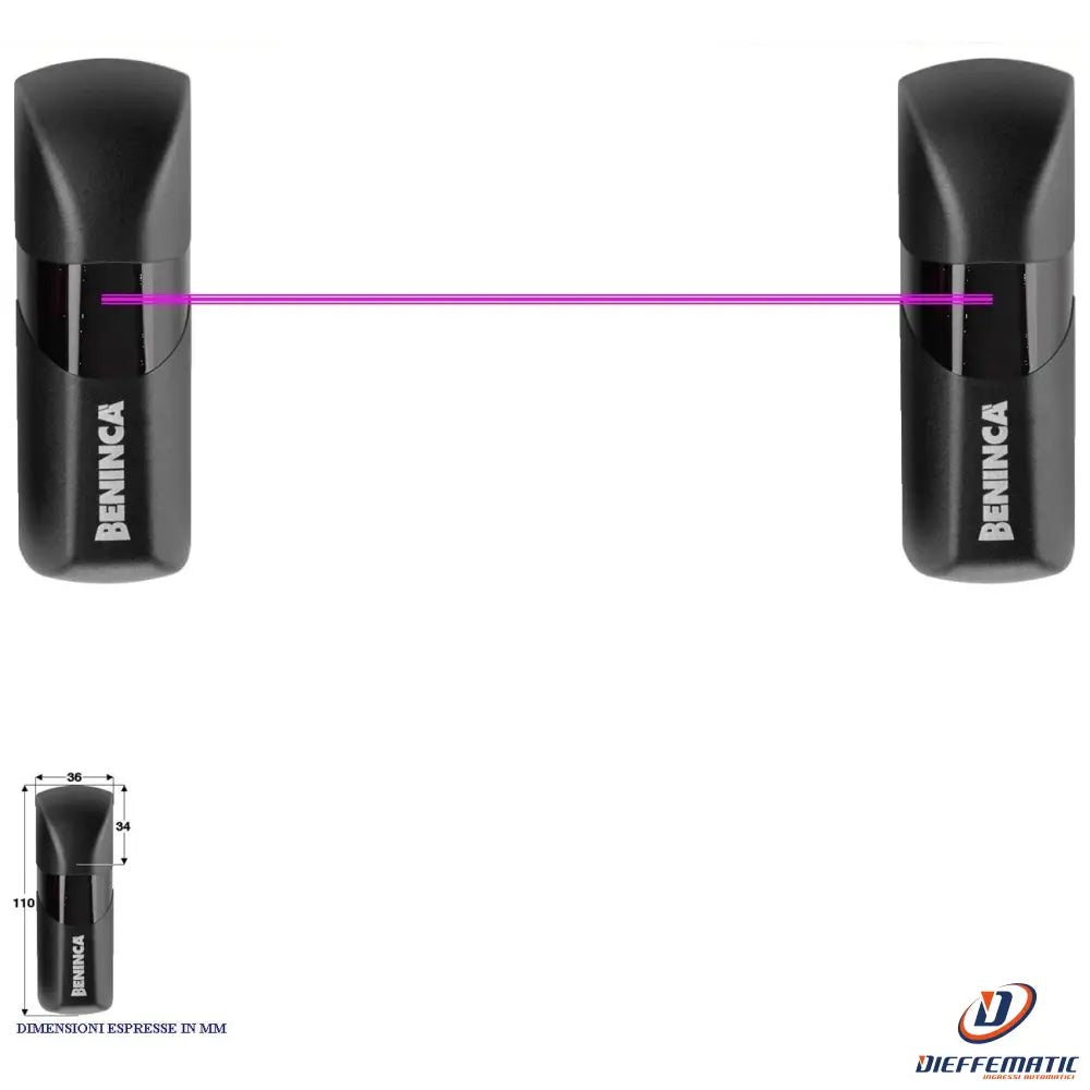 Coppia Di Fotocellule Portata 25 Metri 22/30 Vac Securvera