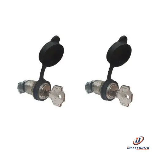 Coppia Serrature Chiave Sblocco Ja208 Capppuccio Genius