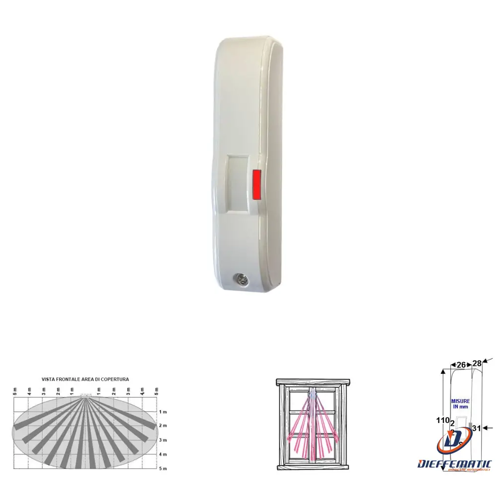 Doppia Tecnologia Tenda 5 Mt Rileva Movimento 12 V