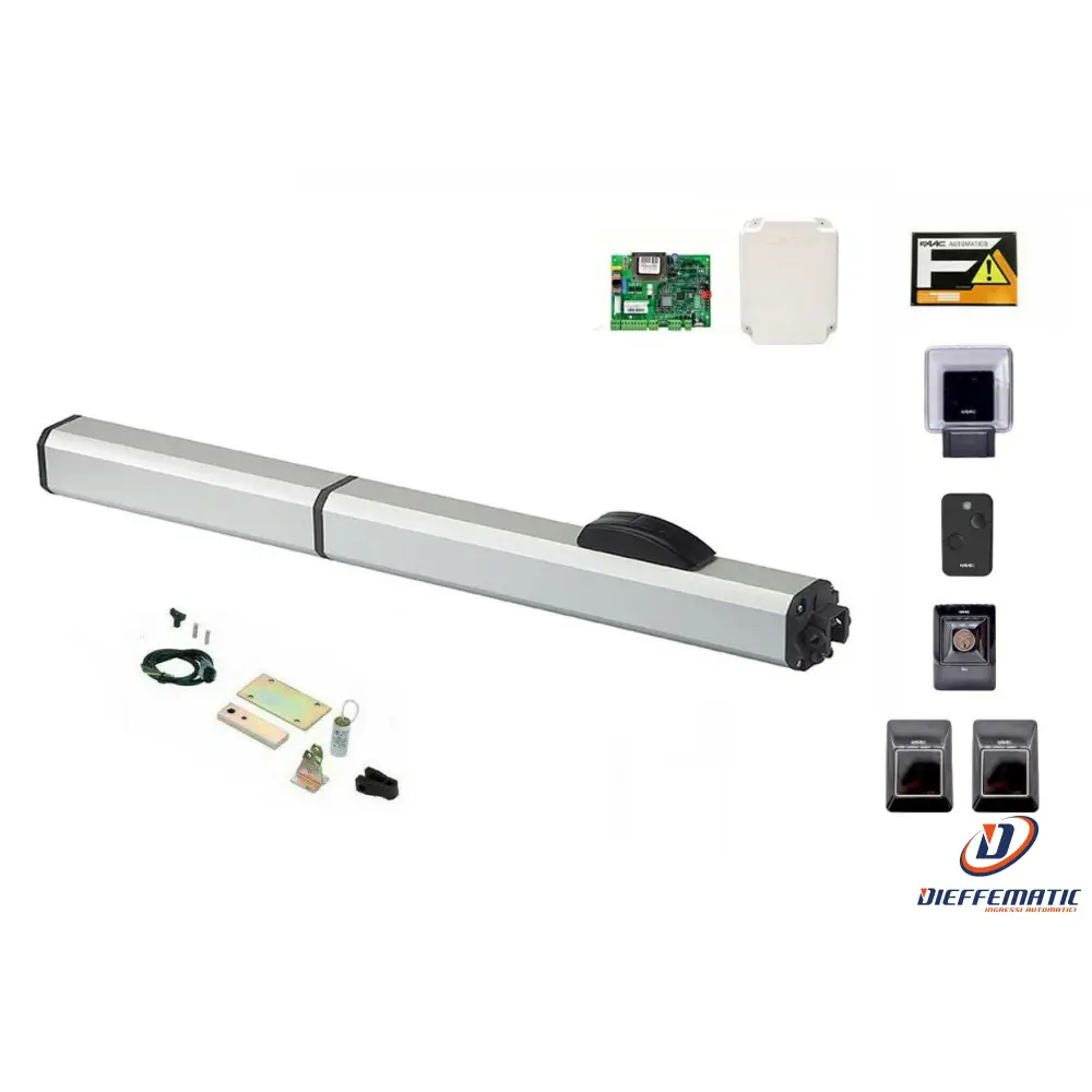 Faac 400 Cbac 230v 1 Mono Anta 2.2 Mt Kit Cancello Battente