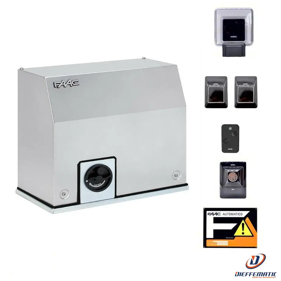 Faac C851 230v Kit Completo Automazione Cancello Scorrevole