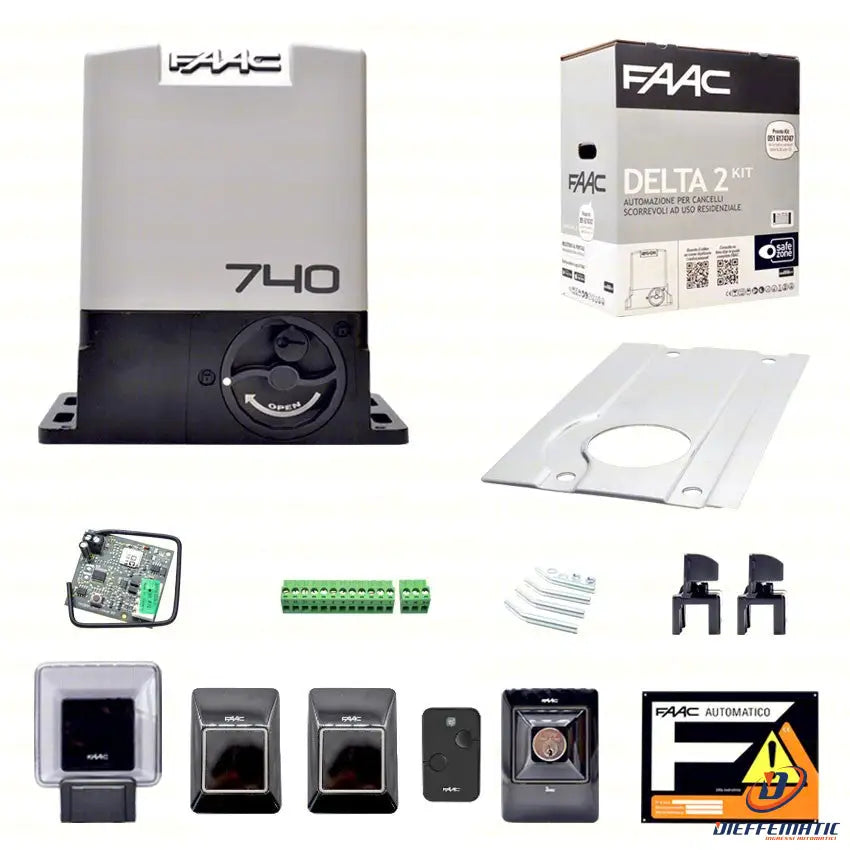 Faac Delta 2 740 Kit Automazione Cancello Scorrevole 500Kg