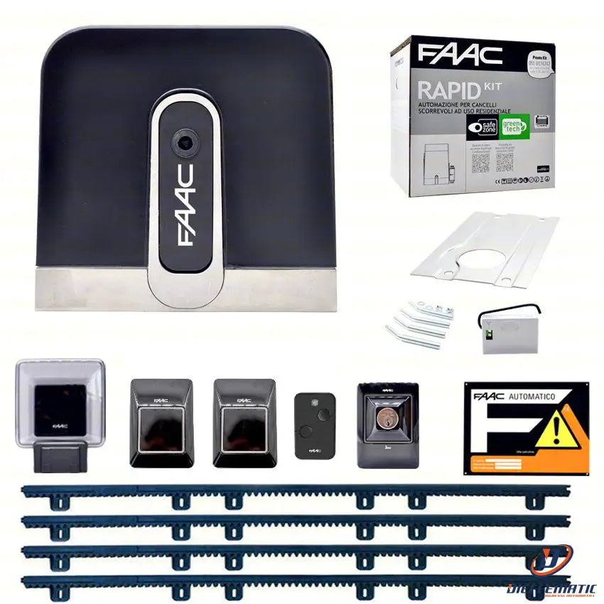 Faac Rapid C720 Kit 4Mt Cremagliera Nylon Automazione