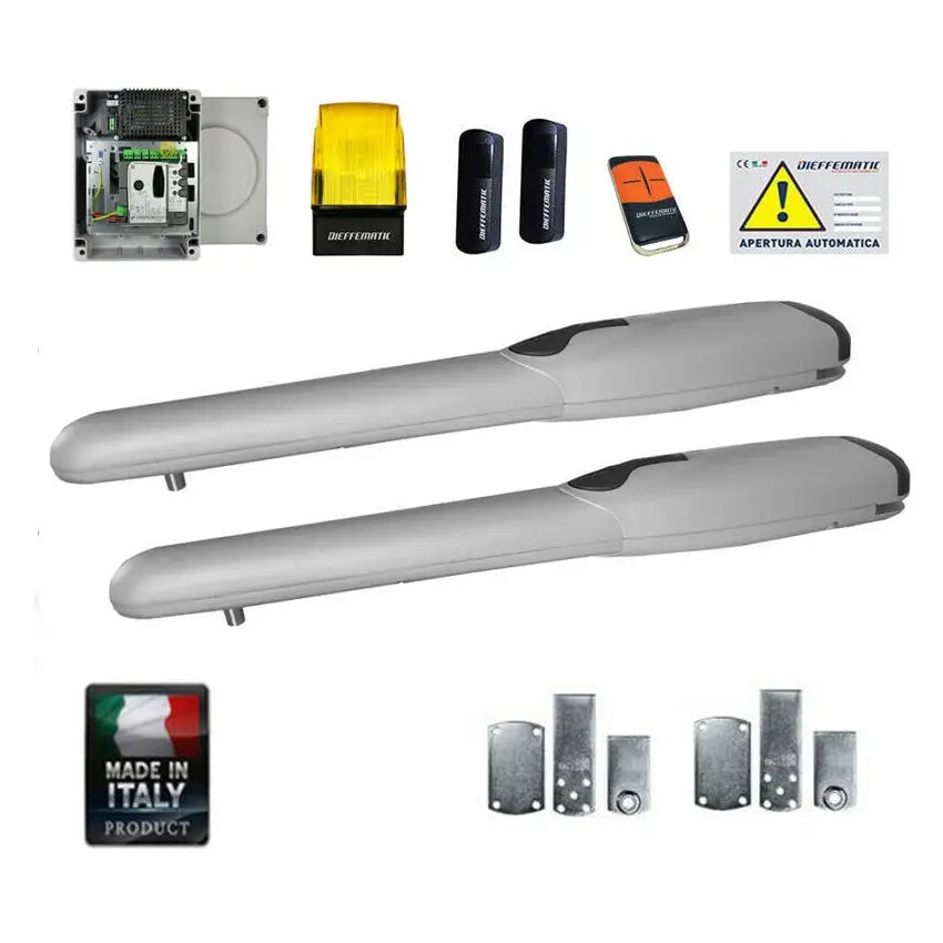 Kit Apri Cancello Automazione A Battente Pistoni 24V Bracci