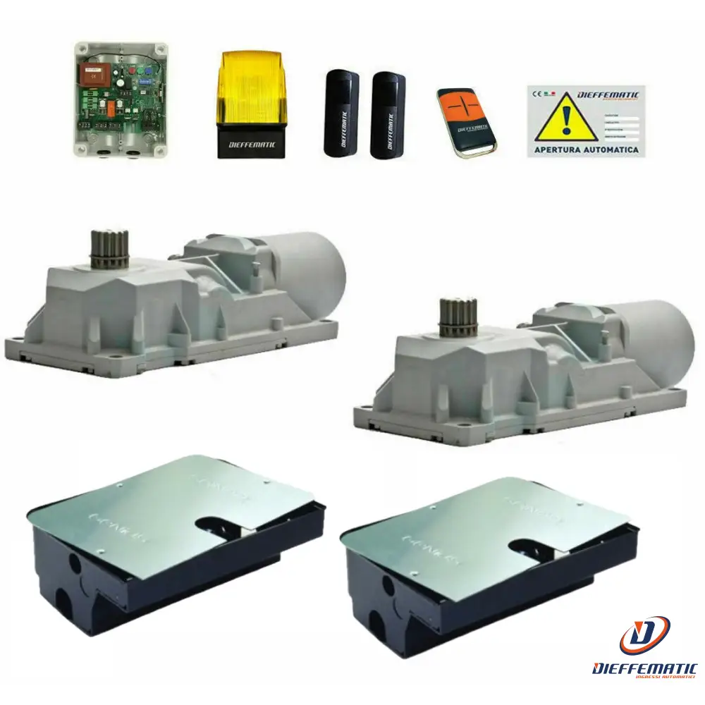 Kit Automazione Cancello A 2 Ante Battenti Interrato 24V