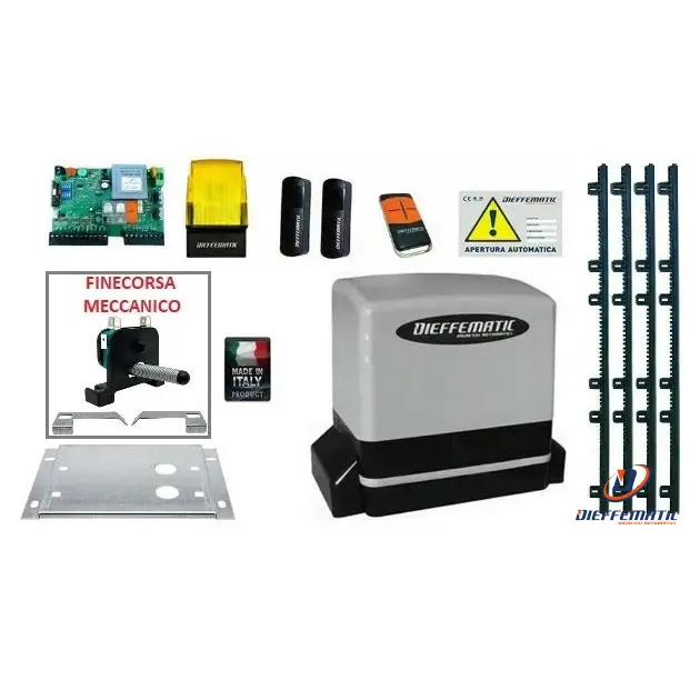 Kit Automazione Cancello Scorrevole Kv6 600 Kg Con 4 Mt