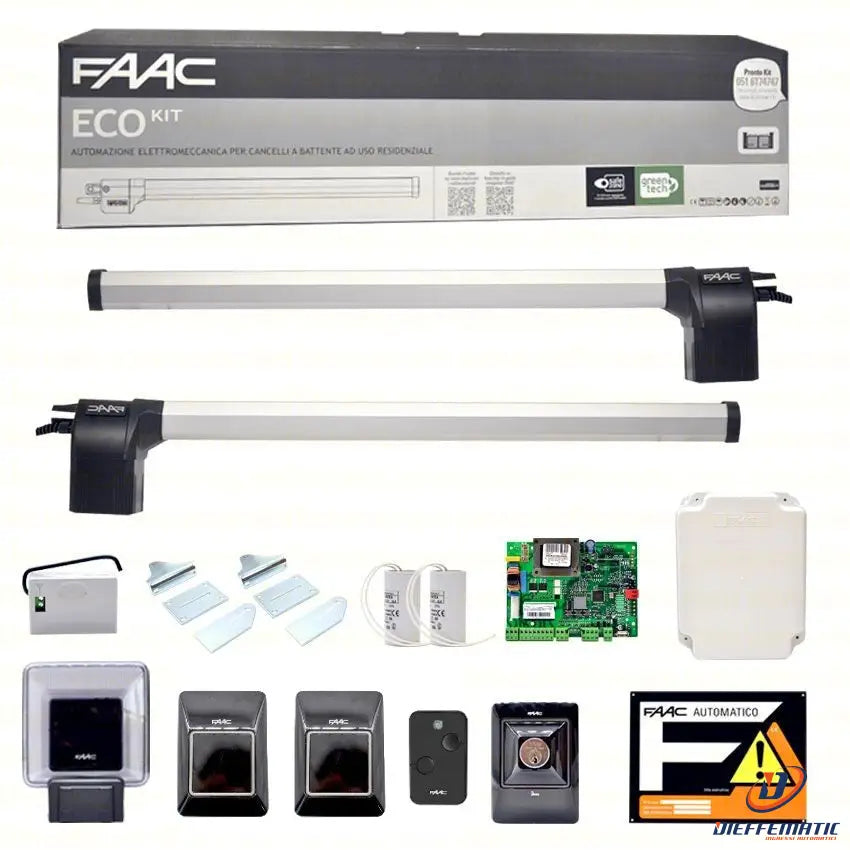 Kit Automazione Per Cancelli A Battente 230V Ecokit Faac