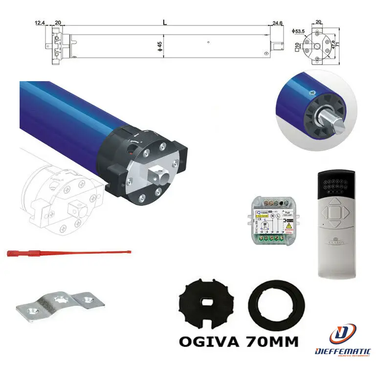 Kit Automazione Per Tende Da Sole Motore 50nm 100kg