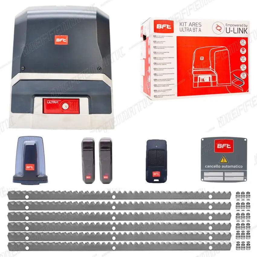 Kit Automazione Scorrevole 24v Bft Ares Ultra Bt A1000 Kg