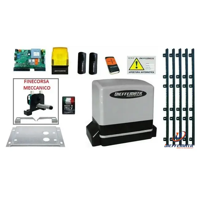 Kit Automazione Scorrevole 600Kg 230V 5Mt Cremagliera Si