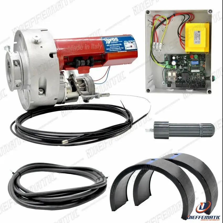 Roller shutter kit 24v 130kg with electric brake + control unit