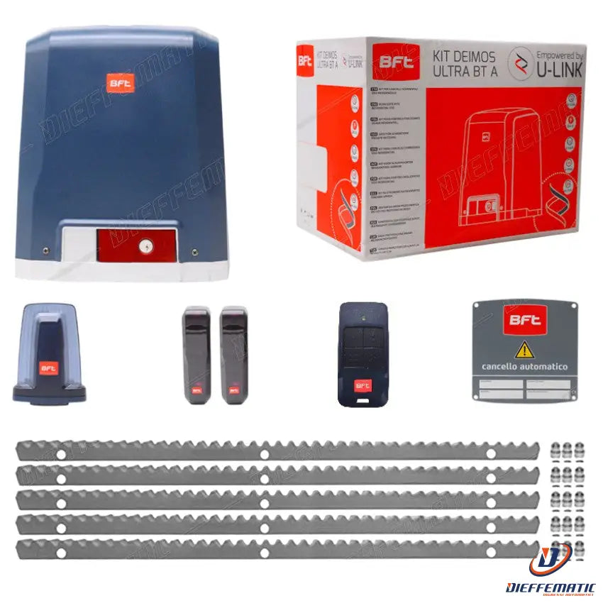Kit Cancello Scorrevole 24v Bft Deimos Ultra Bt A600 Kg + 5