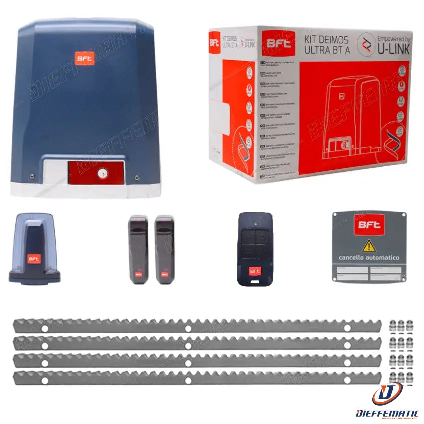 Kit Cancello Scorrevole Bft Deimos Bt A600 Ultra 24v + 4 Mt