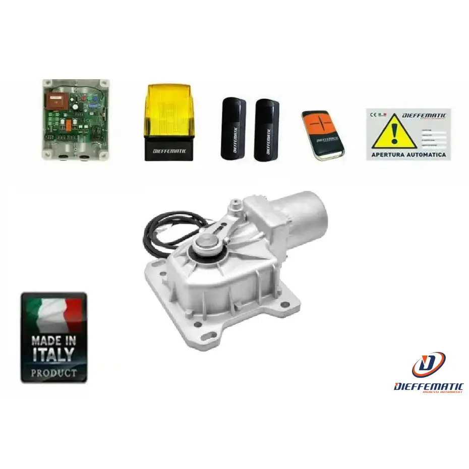 Kit Cromo 1 Anta Automazione Cancello Battente 230v
