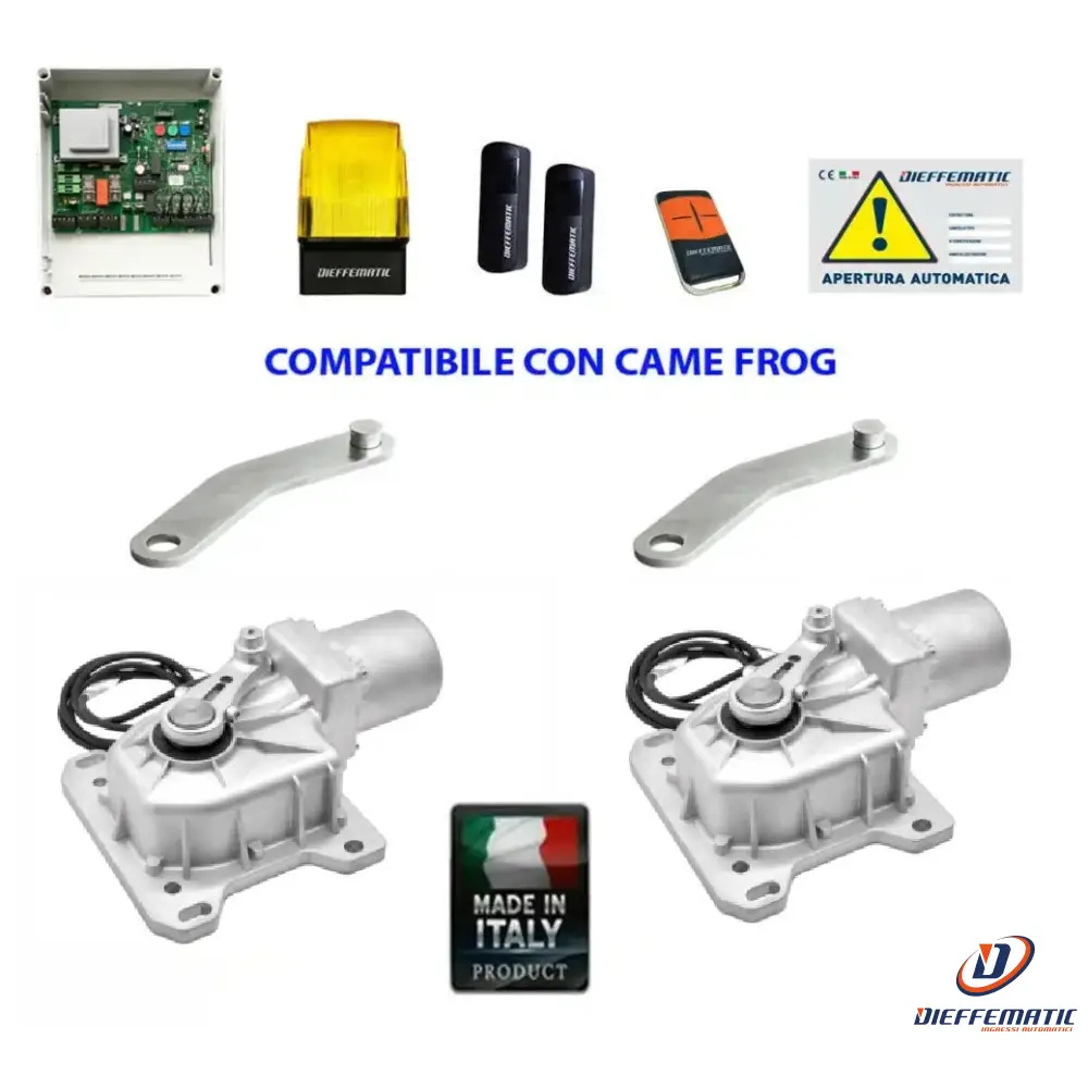 Kit Cromo 24v Automazione Si Adatta A Came Frog 2 Ante
