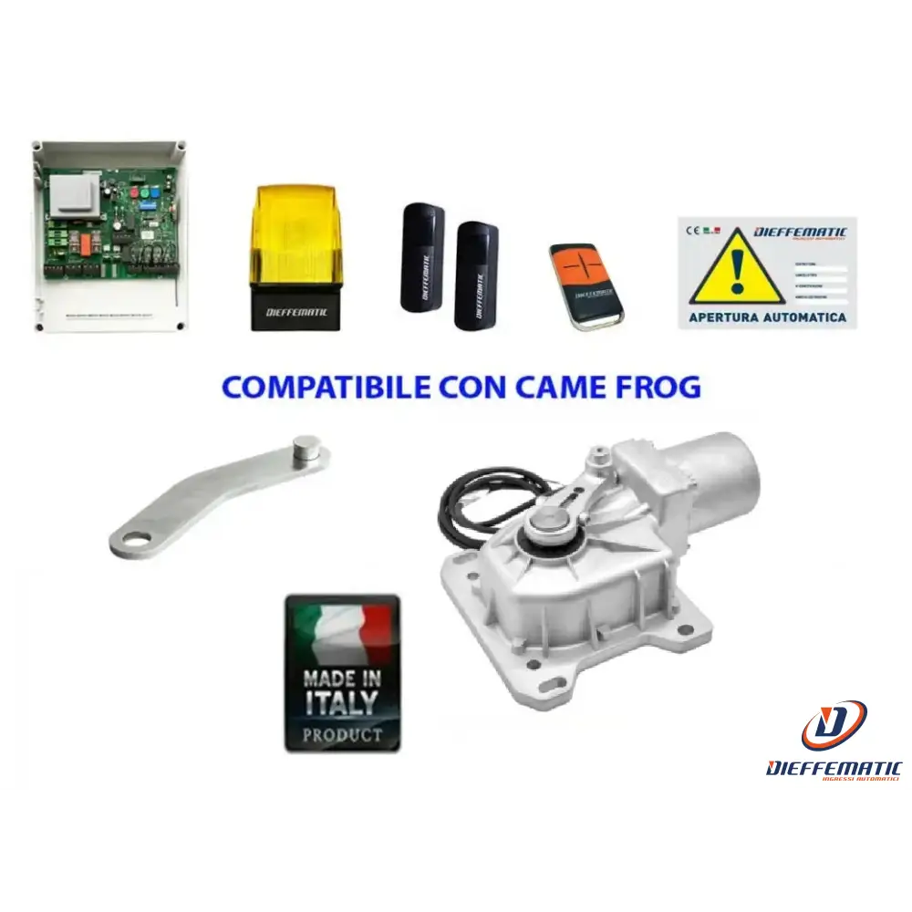 Kit Cromo Automazione Cancello Battente 230v Interrato Si
