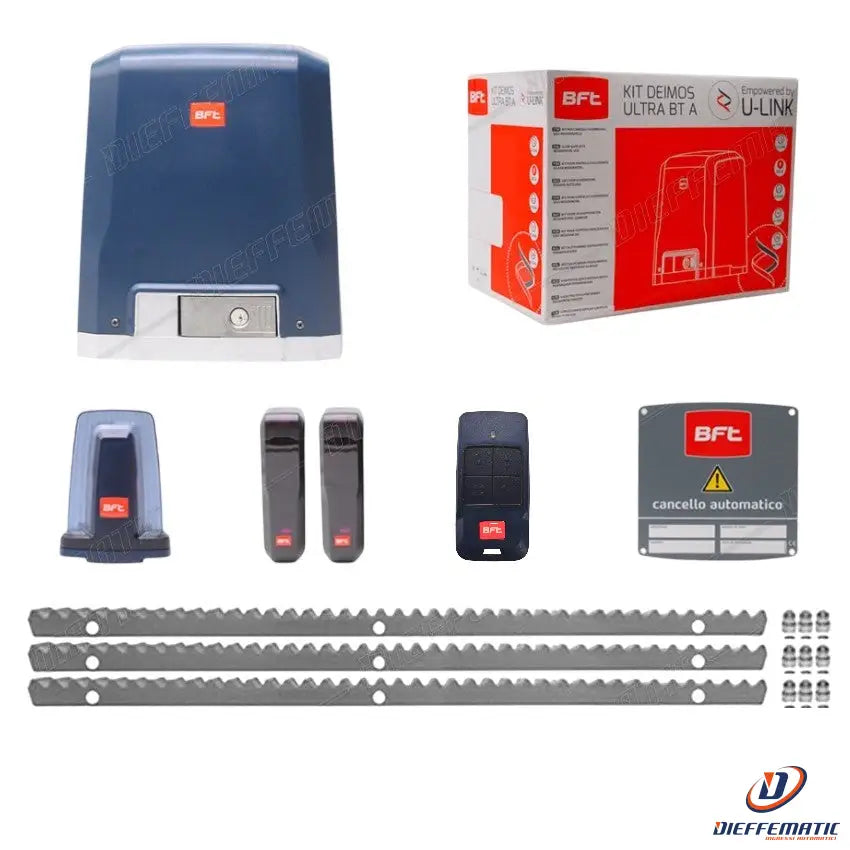 Kit Set Cancello Scorrevole Automatismo Bft Deimos A400Kg