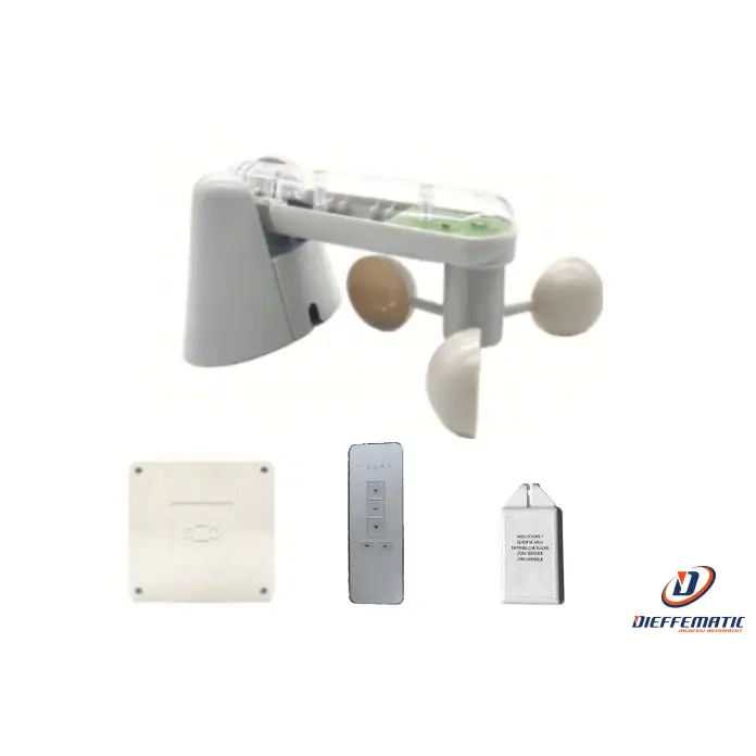 Kit Set Per Due 2 Motori Con Sensore Vento Luce Pioggia