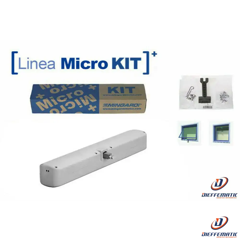 Motore Attuatore A Catena Mingardi Micro KIT - Corsa 400 Mm, 230 V, 250 N - Per Cancelli E Serrande - Foto 1