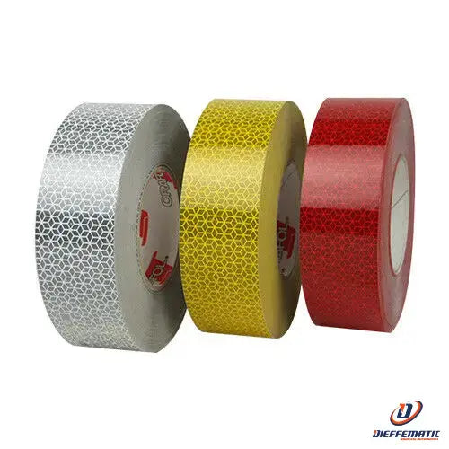 Nastro Adesivo Alta Visibilità Riflettente Colore Rosso 25mm X 2.5m - Foto 10