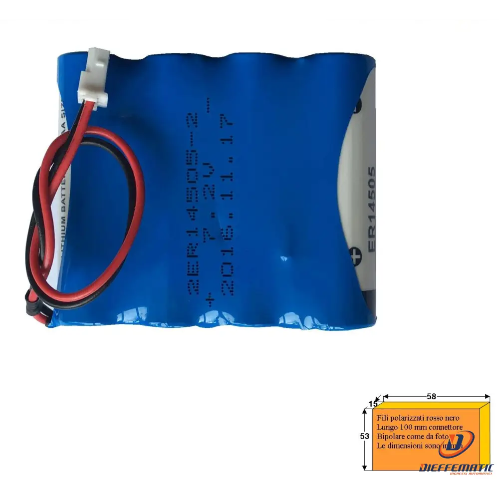 Pile In Batteria Serie Parallelo Litio 7,2 V 5,4 Ah