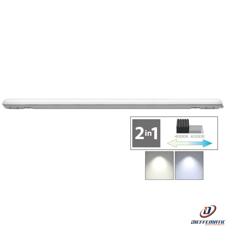 Plafoniera Led 2 Cct 4000K/6500K - 56W - 150 Cm - 6400 Lm -