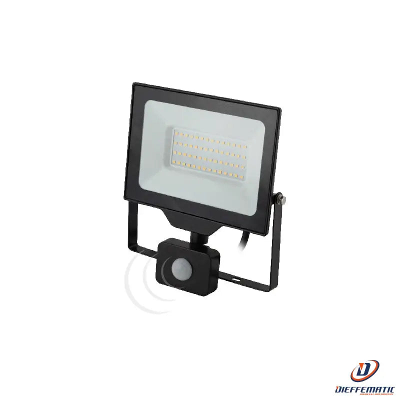 Proiettore A LED 10W - Sensore PIR - 1200lm - IP44 - Nero - 4000K - Foto 6