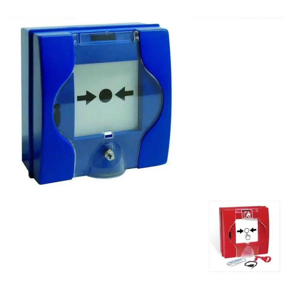 Pulsante Manuale Di Attivazione Blu Securvera Sf-pdbpmnbcra