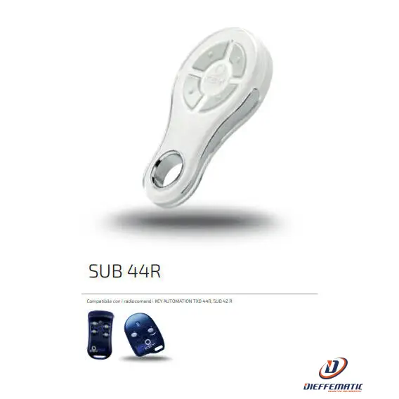 Radiocomando Resistente All’acqua 4 Canali 433 Mhz Key