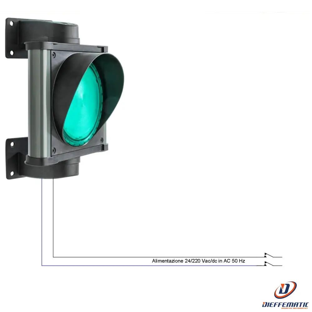 Semaforo Luce Verde 24 Led Ø Vetro 141 Mm 24/220V Ip66