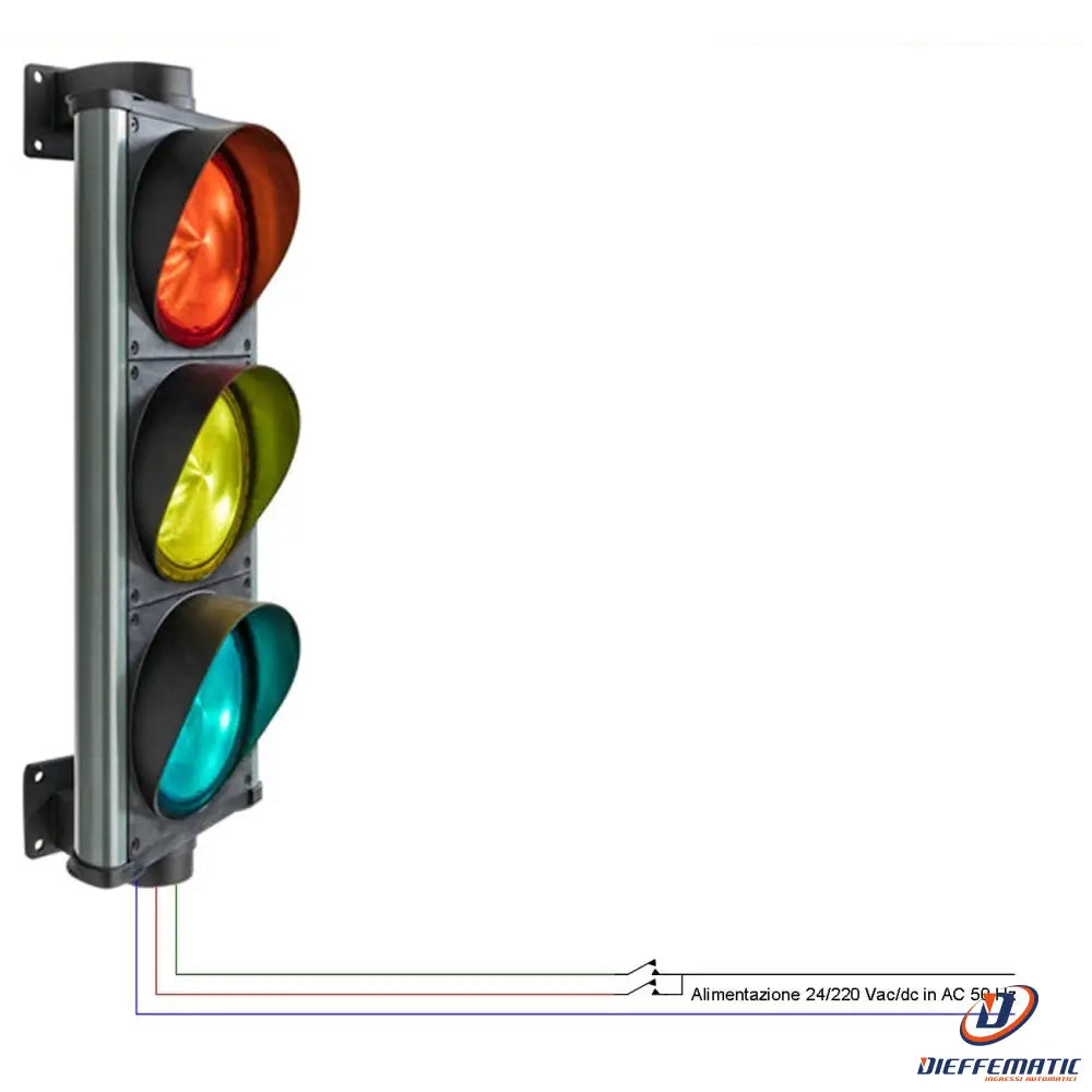 Semaforo Rosso Giallo Verde 24 Led Ø 141 Mm 24/220V Ip66