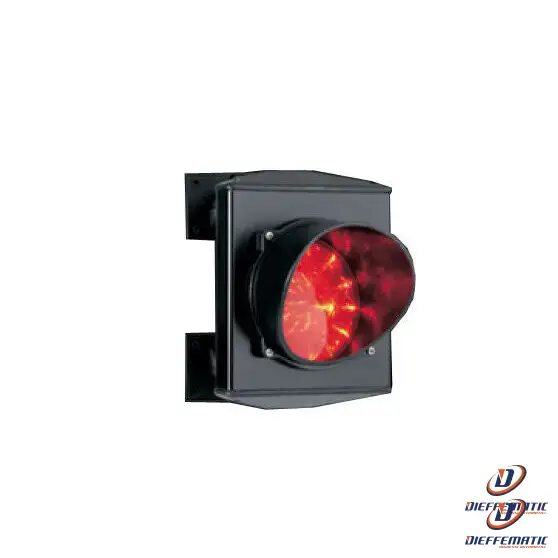 Semaforo rosso singola 1 luce 24v led lampada monolampada parcheggio  impianto 