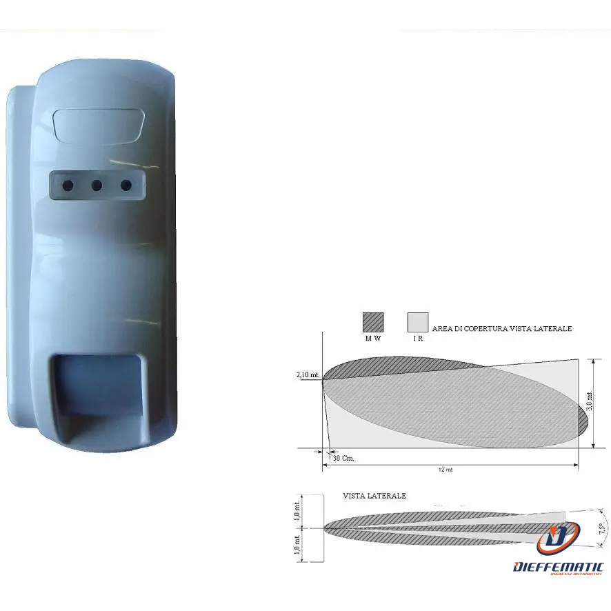 Sensore Doppia Tecnologia Radio Codice Trina Securvera