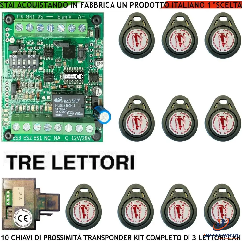 Trasponder Chiave Di Prossimità 3 Lettori Universali